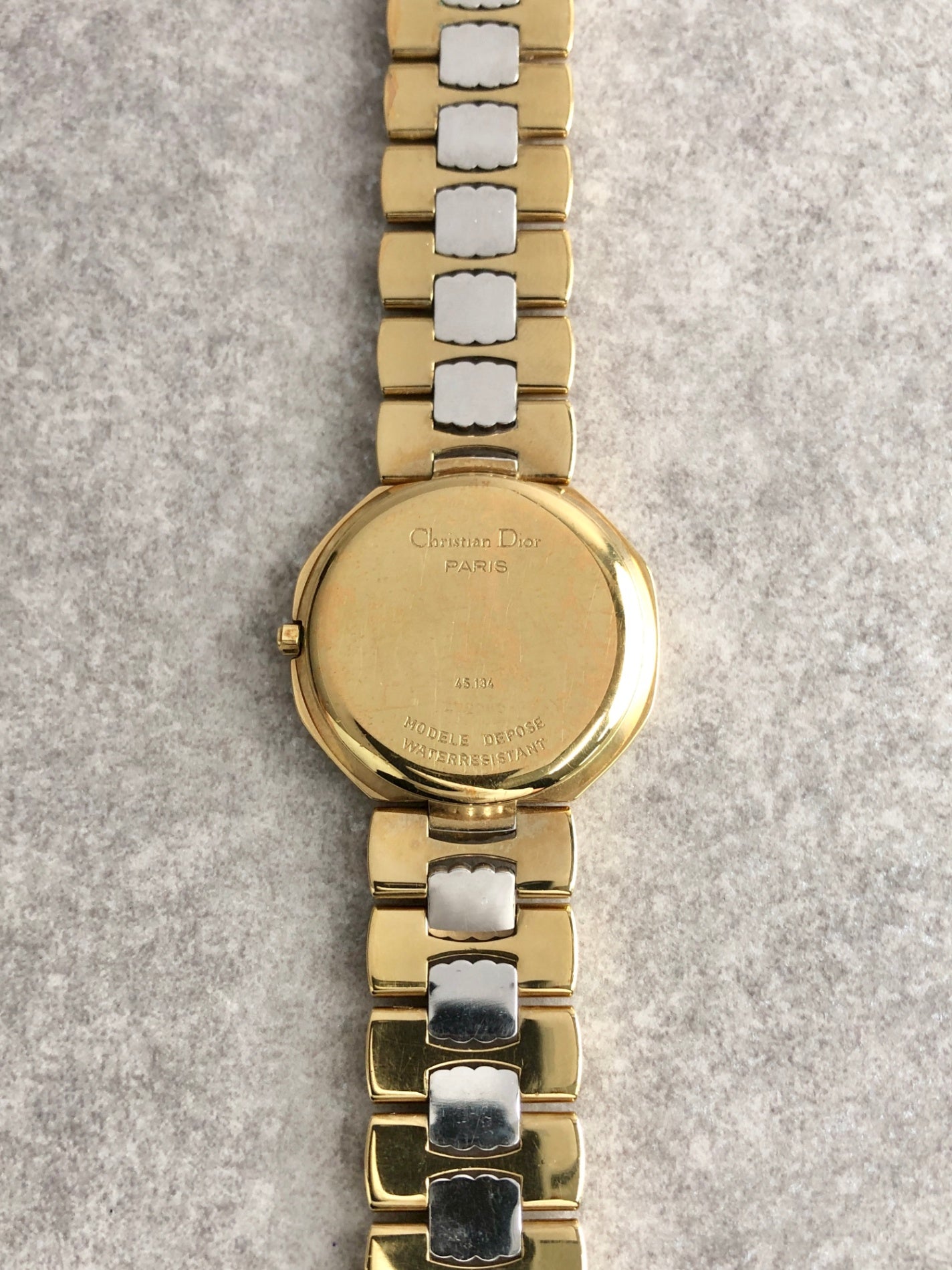 Christian Dior Logo Watch Gold 45134 Vintage nf8ywj