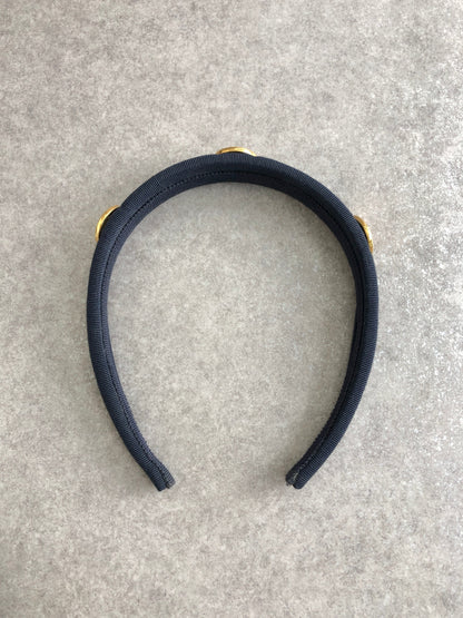 CELINE Circle Logo Headband Navy Vintage f7yt4g