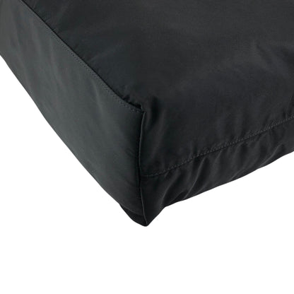 PRADA Tessuto Triangle Logo Totebag Black Vintage weepxg