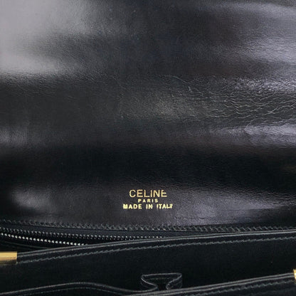 CELINE Triomphe Shoulder bag Black Vintage hvk6su