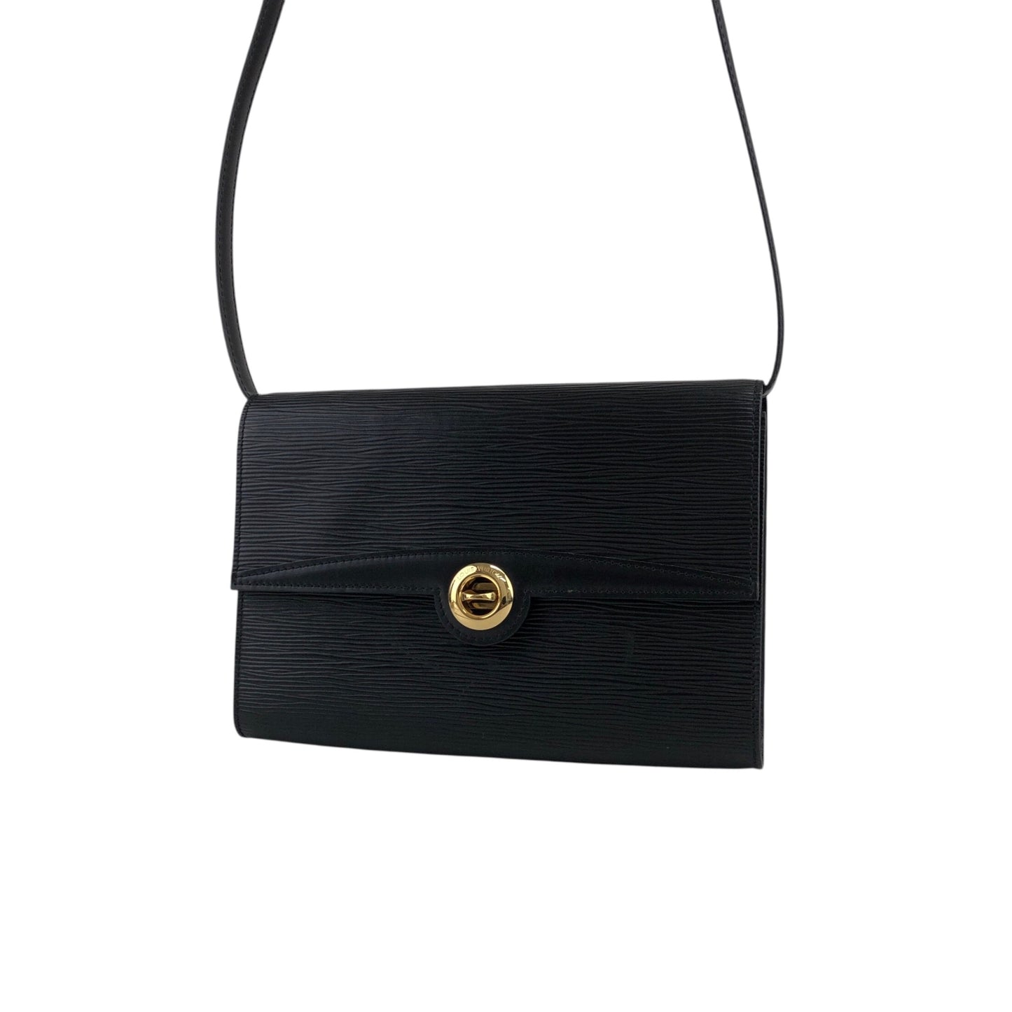 LOUIS VUITTON Epi Shoulder bag Black Vintage n8324t