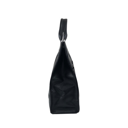 Yves Saint Laurent Logo Handbag Black Vintage 7pcndx