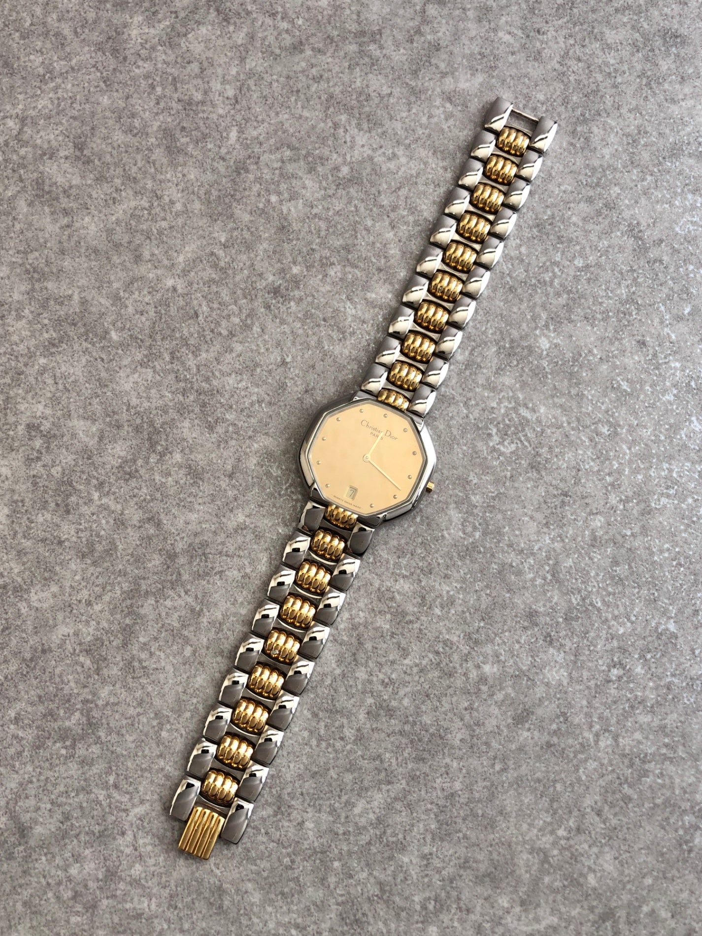 Christian Dior Watch Silver×Gold 45.204 Vintage jmz53p