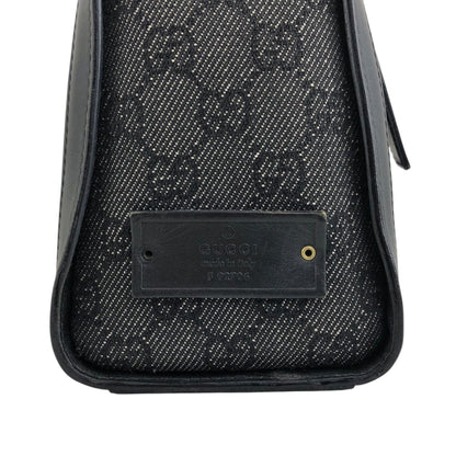 GUCCI GG Canvas Shoulder bag Black Vintage d88h44