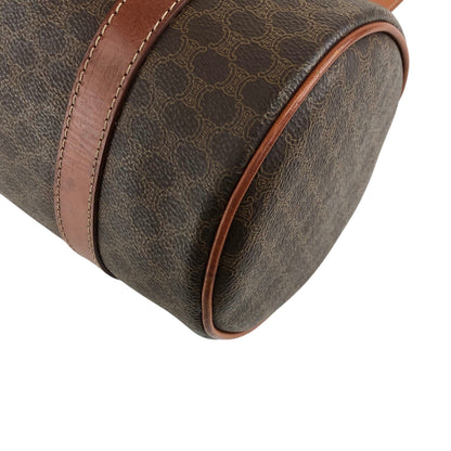 CELINE Macadam Blason Handbag Brown Vintage 4iwnzj