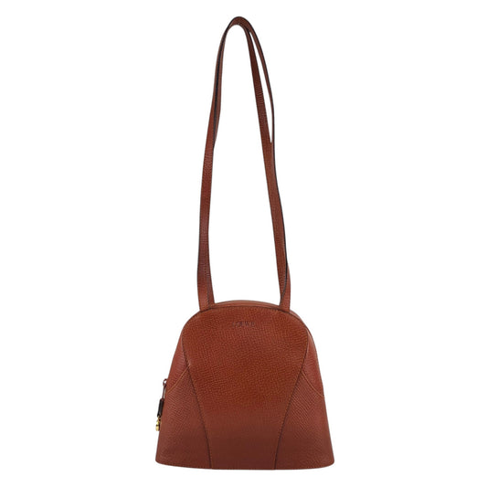 LOEWE Logo Embossed Shoulder bag Brown Vintage hhdfi4