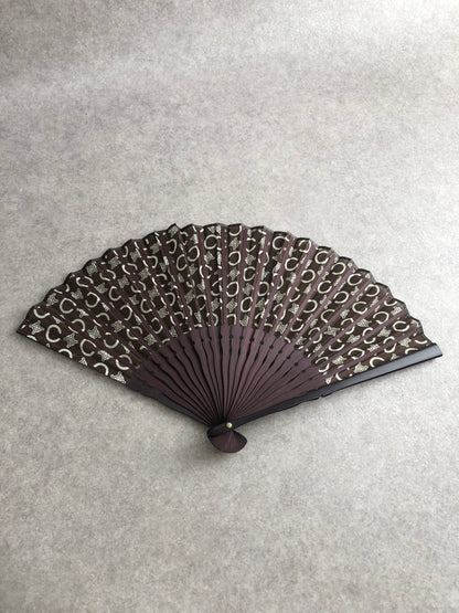 CELINE Hand fan Brown Vintage 2arjak