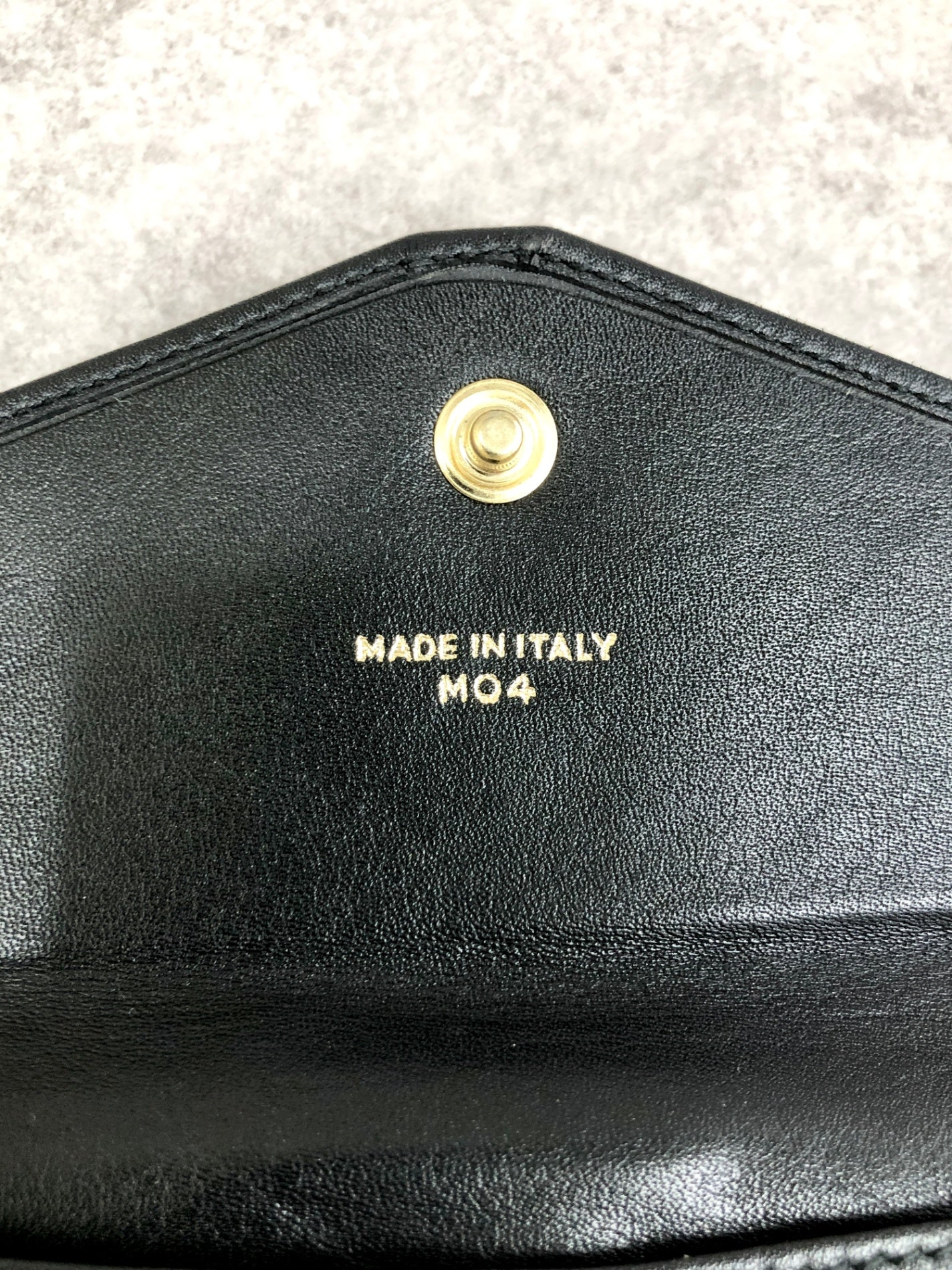 CELINE Blason Long Wallet Black Vintage 4g2ket