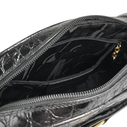 Salvatore Ferragamo Logo Shoulder bag Black Vintage 2vgt32