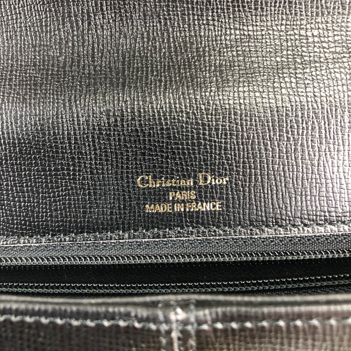 Christian Dior CD Logo Turn Lock Shoulder bag Black Vintage wnak6u