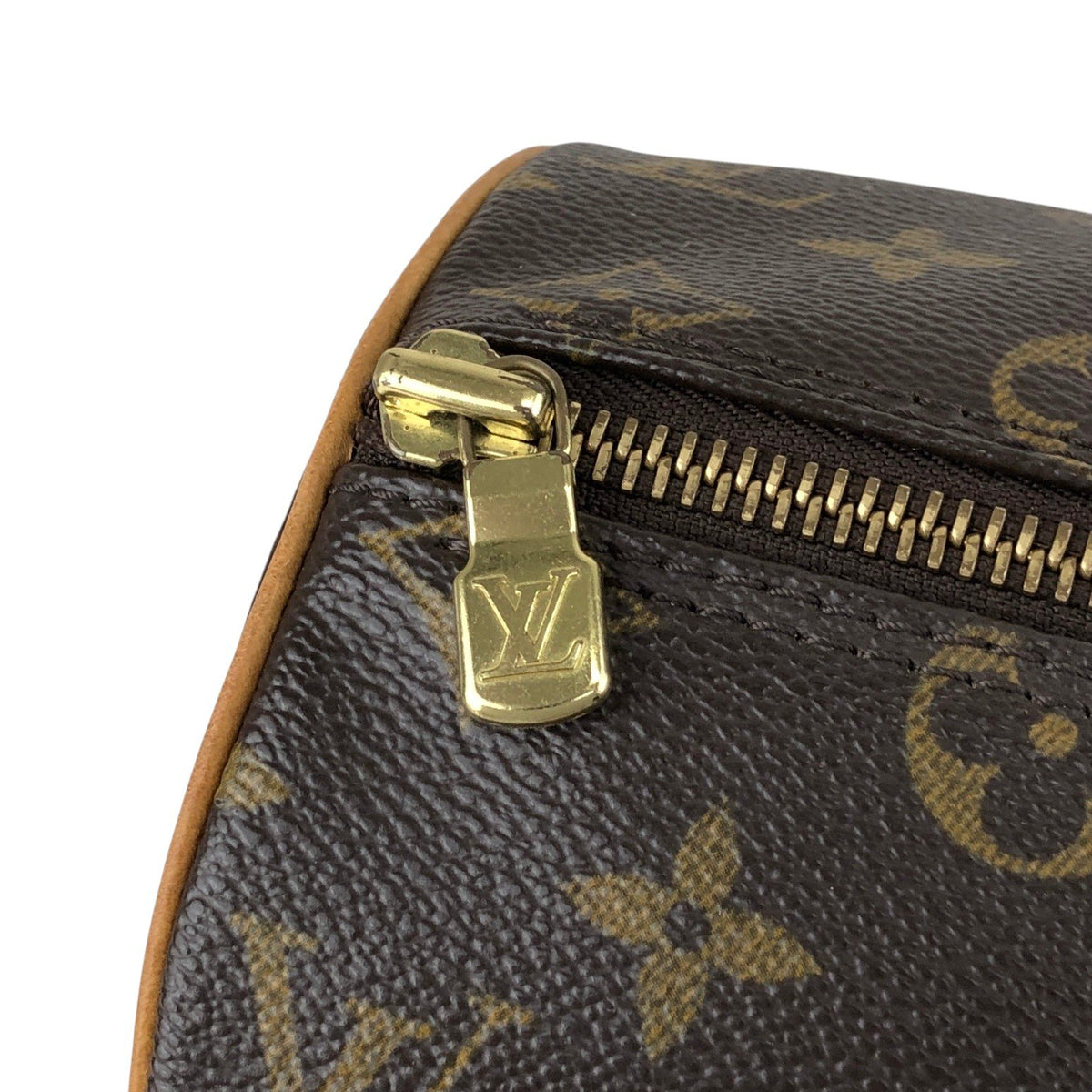 LOUIS VUITTON Monogram Handbag Brown M51386 Vintage nkwxhm