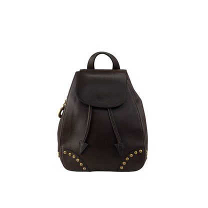 CELINE Logo Backpack Brown Vintage bw7ed4