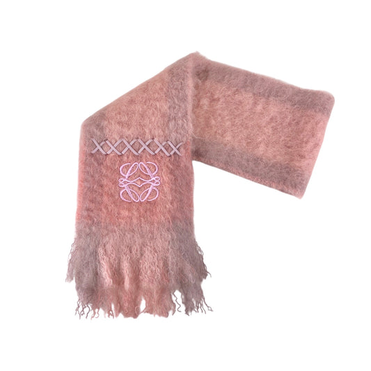 LOEWE Anagram Scarf Pink Vintage j3cm2n