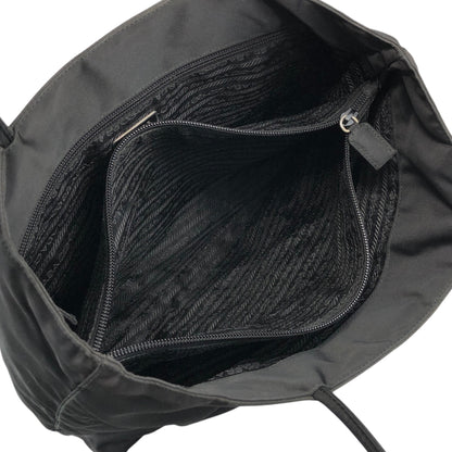 PRADA Triangle Logo Totebag Black Vintage v2r633