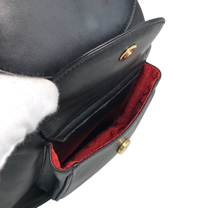 Christian Dior Logo Charm Backpack Black Vintage i8y5w2
