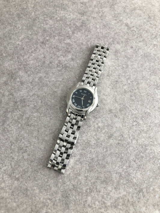 GUCCI Quartz Watch Silver 5500L Vintage y5m2nz