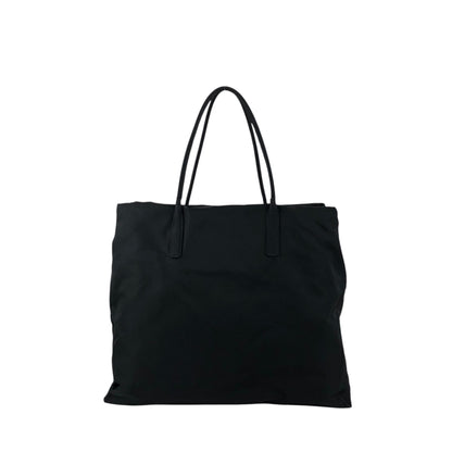 PRADA Tessuto Triangle Logo Handbag Totebag Black Vintage 6skxyh