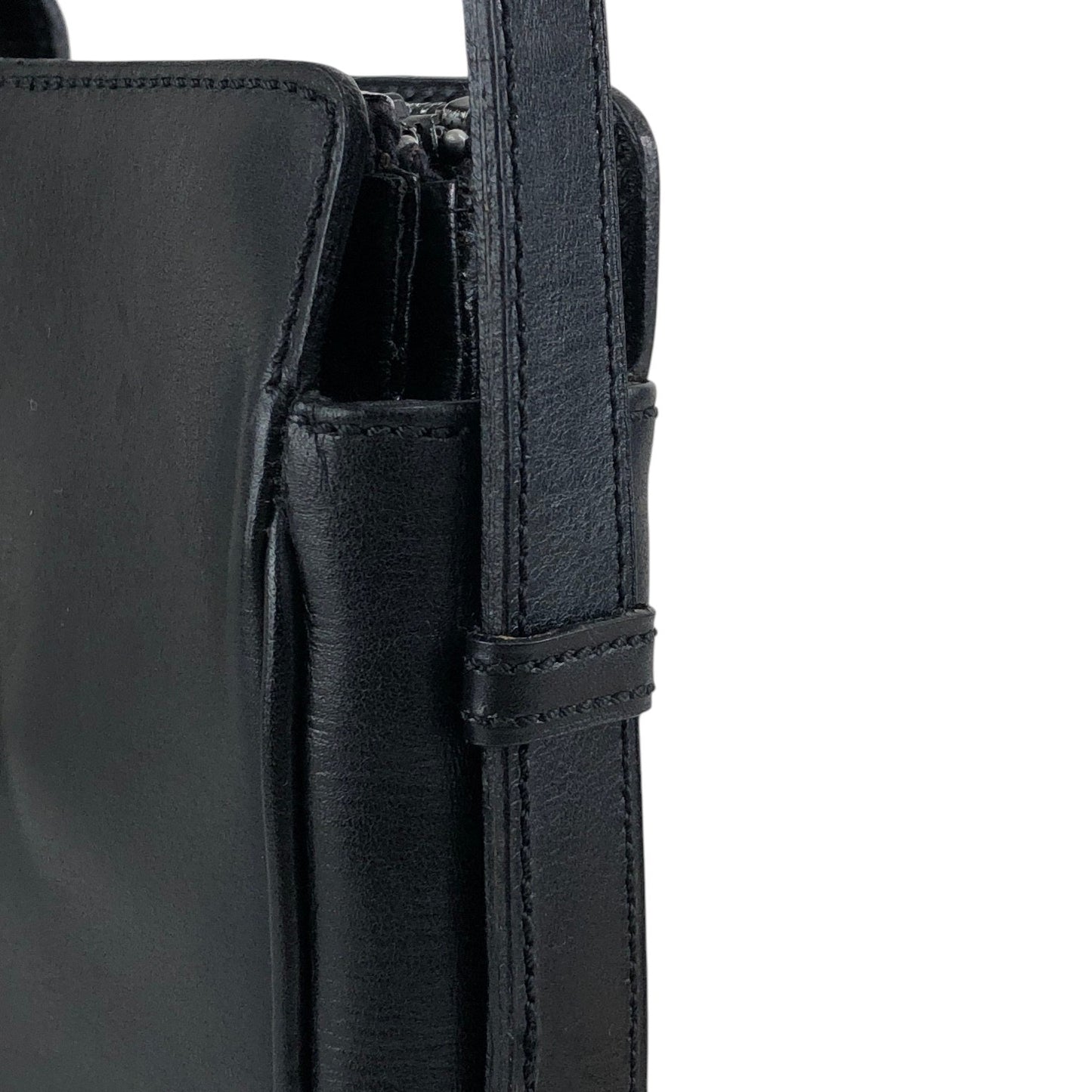 CELINE Triomphe Shoulder bag Black Vintage 5bs5ri