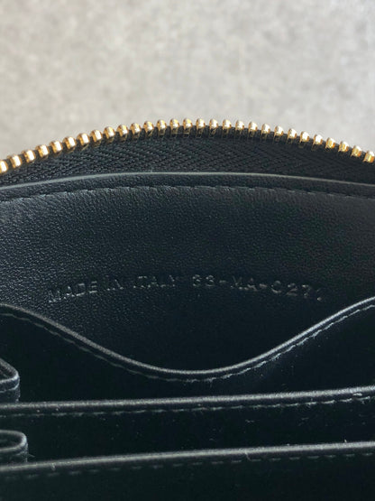 Christian Dior CD Logo Coin Purse Black Vintage hhfipp