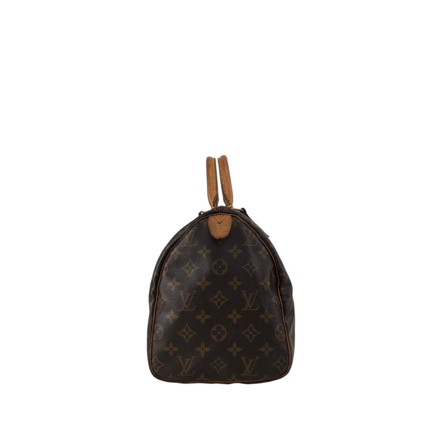 LOUIS VUITTON Monogram Small Boston bag Handbag Brown Vintage jm4cx4