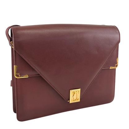 Cartier Shoulder bag Bordeaux Vintage 3m6y5t