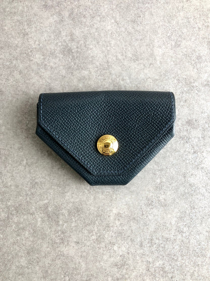 HERMES Coin Purse Navy Vintage mtijfp