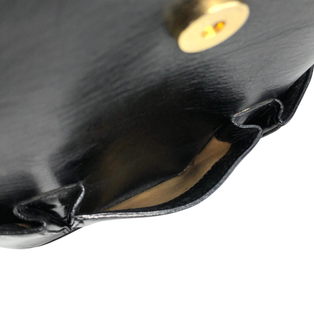 CELINE Gancini Shoulder bag Black Vintage xxxvfp