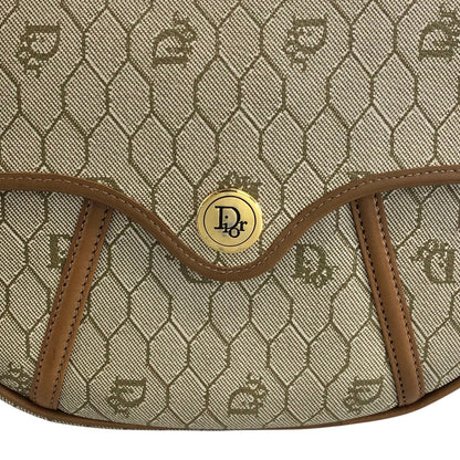 Christian Dior Honeycomb Pattern Shoulder bag Beige Vintage bbirpg