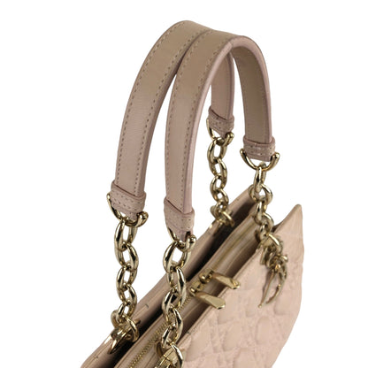 Christian Dior Cannage Chain Shoulder bag Pink Beige M0959 Vintage 5cuepw