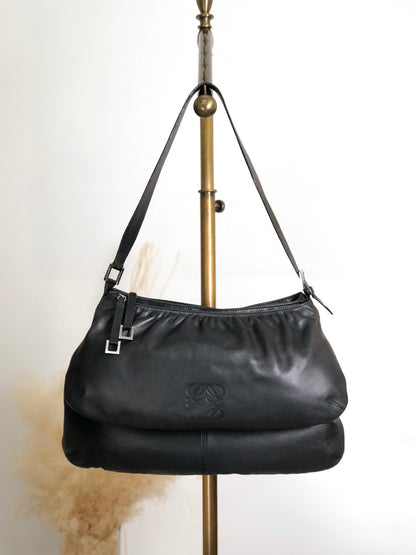 LOEWE Anagram Shoulder bag Black Vintage ymu5m6