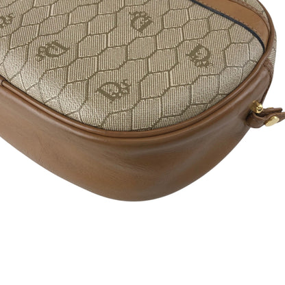 Christian Dior Honeycomb Pattern Logo Shoulder bag Beige Vintage a6fh6v