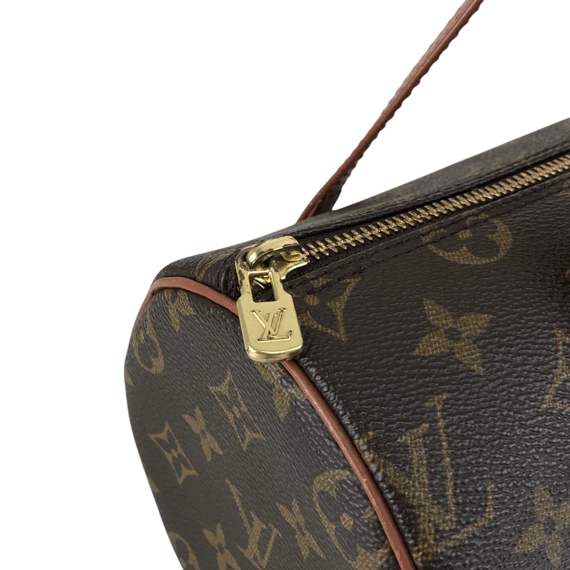 LOUIS VUITTON Monogram Handbag Brown M51366 Vintage ccsv2b