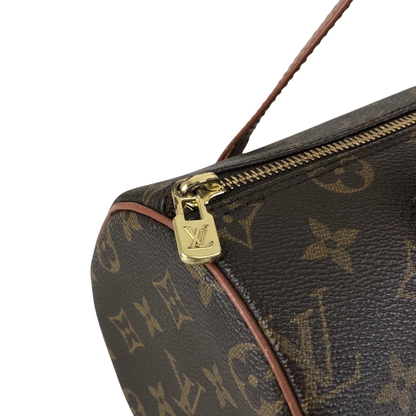 LOUIS VUITTON Monogram Handbag Brown M51366 Vintage ccsv2b