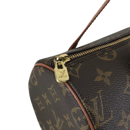 LOUIS VUITTON Monogram Handbag Brown M51366 Vintage ccsv2b
