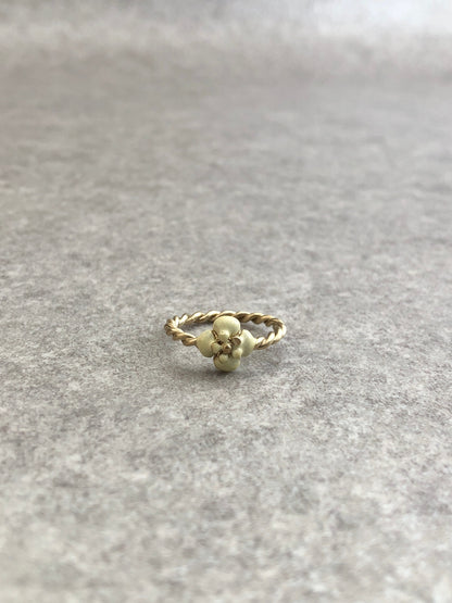 CHANEL Ring Gold×White Vintage efw5ta