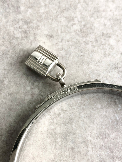 HERMES Bangle Silver×Blue Vintage wwkytm