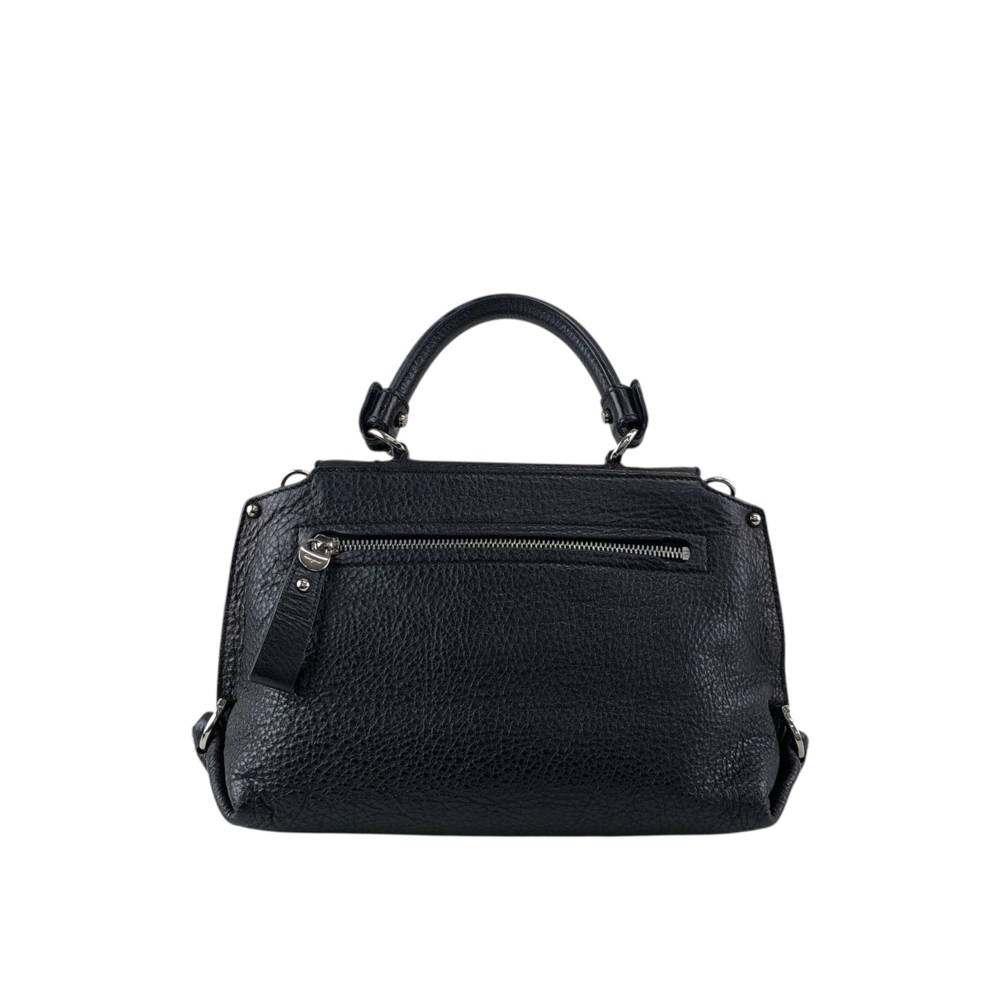 Salvatore Ferragamo Gancini Two-way Handbag Shoulder bag Black Vintage 82dd4b