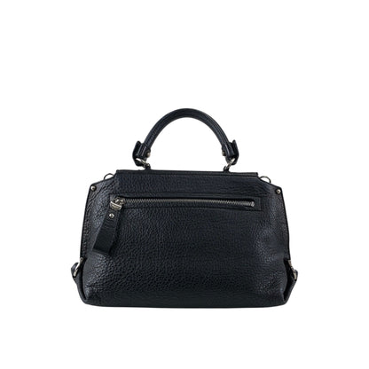 Salvatore Ferragamo Gancini Two-way Handbag Shoulder bag Black Vintage 82dd4b