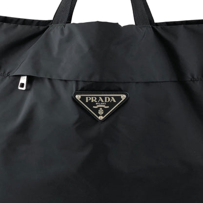 PRADA Tessuto Triangle Logo Handbag Black Vintage w5jss8