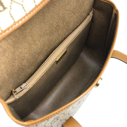 Christian Dior Honeycomb Pattern Handbag Beige Vintage 64sff4