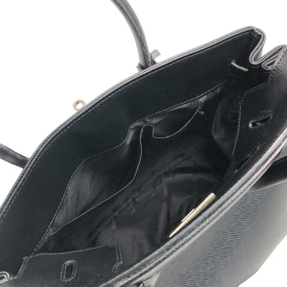 Yves Saint Laurent Turn Lock Handbag Black Vintage 74yryb