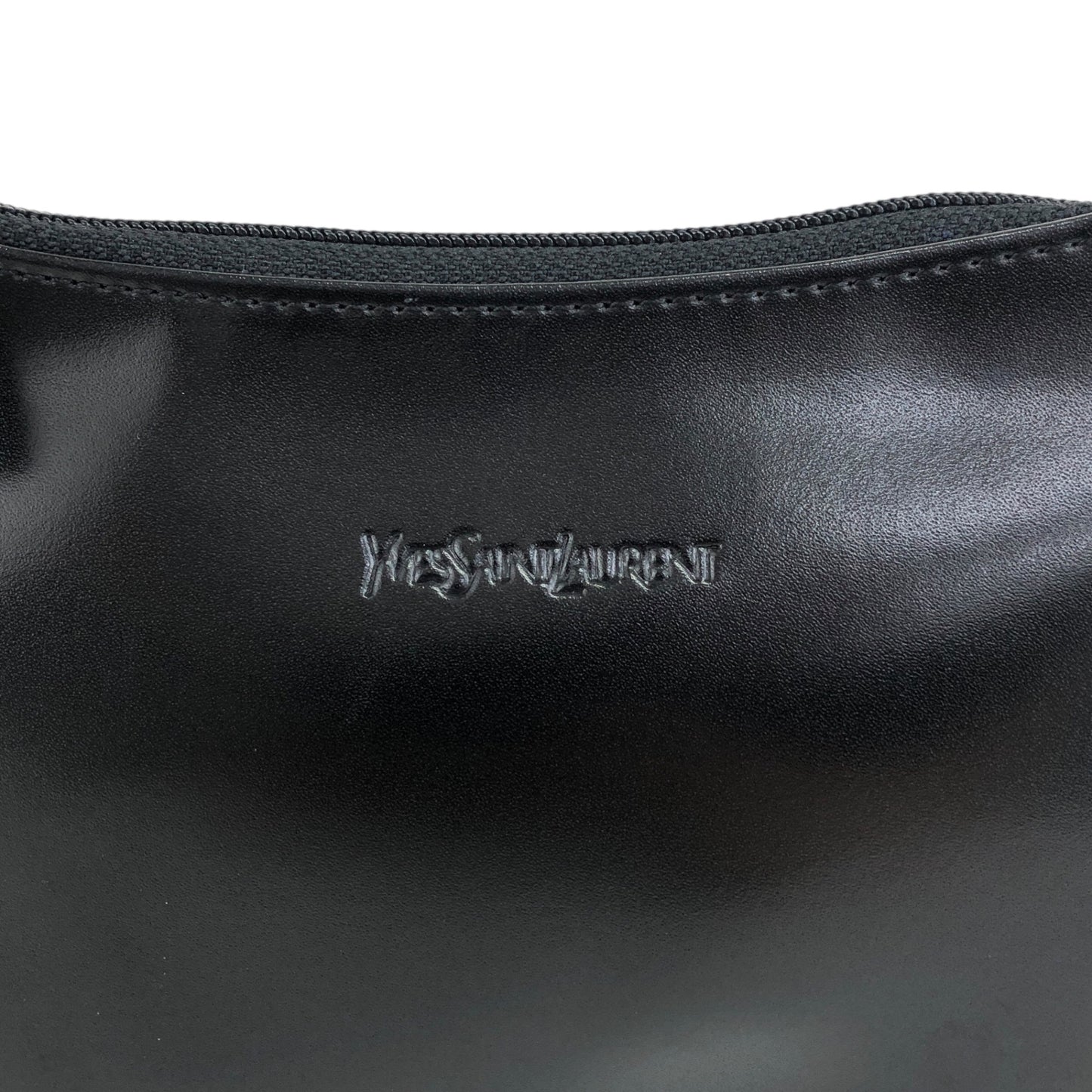 Yves Saint Laurent Logo Small Handbag Black Vintage bva8kv