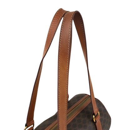 CELINE Macadam Blason Handbag Brown Vintage yfx88s