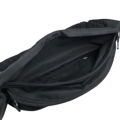 PRADA Tessuto Triangle Logo Sling bag Black Vintage ty7usc