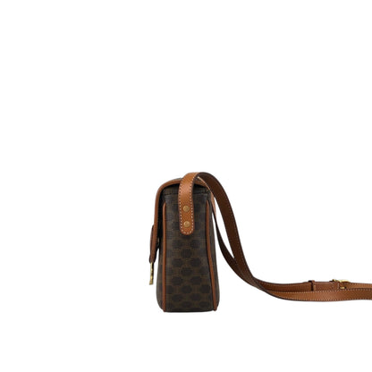 CELINE Horse Bit Shoulder bag Brown Vintage gth7ry
