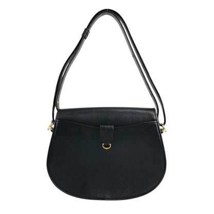 Cartier Logo Embossed Shoulder bag Black Vintage nucjig