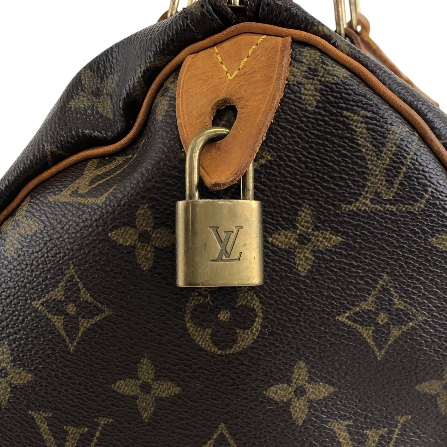 LOUIS VUITTON Monogram Speedy30 Small Boston bag Handbag Brown M41526 Vintage cdk84f