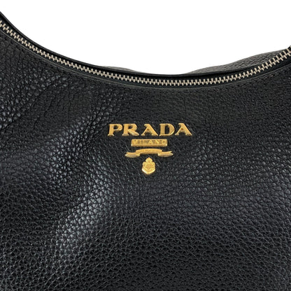 PRADA Logo Shoulder bag Black Vintage 85ce8c