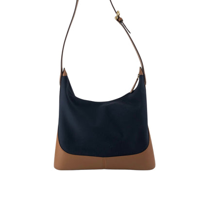 LOEWE Anagram Shoulder bag Navy×Brown Vintage 2ru4te