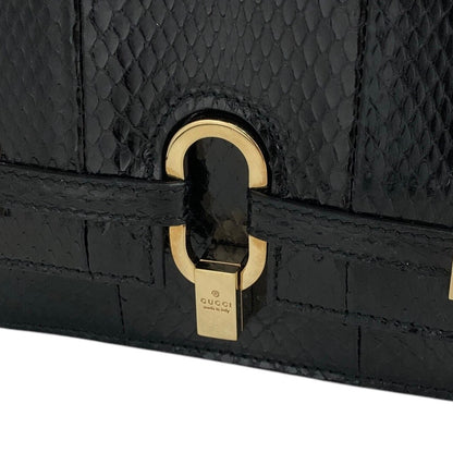 GUCCI Flap Shoulder bag Black Vintage d5877a